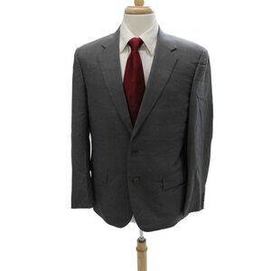 Canali Mens Gray Wool Blend Blazer Size 40